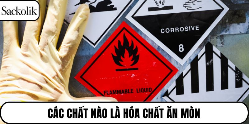 Các chất nào là hóa chất ăn mòn