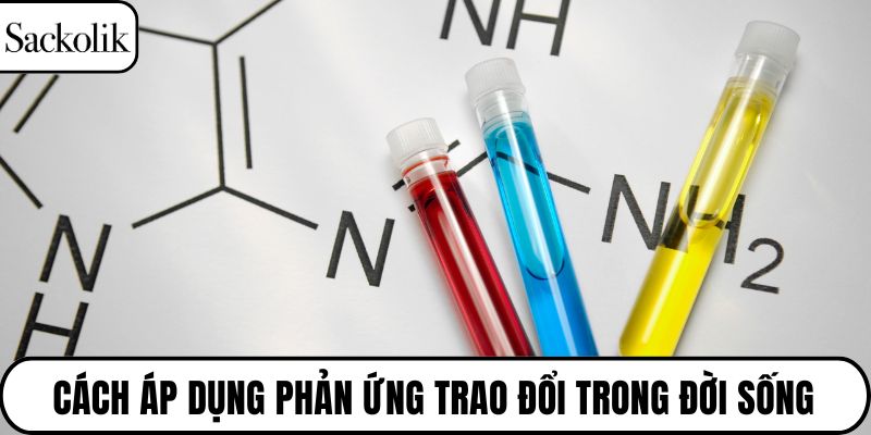 Cách áp dụng phản ứng trao đổi trong đời sống
