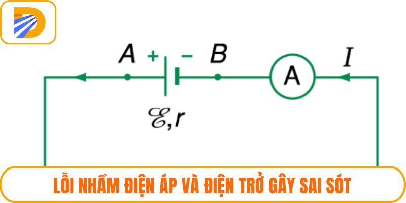 Lỗi nhầm điện áp và điện trở gây sai sót
