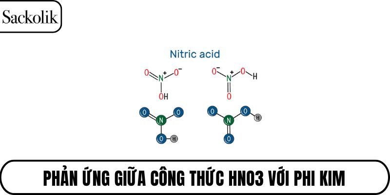 Phản ứng giữa công thức HNO3 với phi kim
