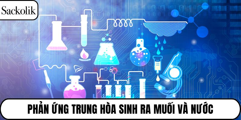 Phản ứng trung hòa sinh ra muối và nước
