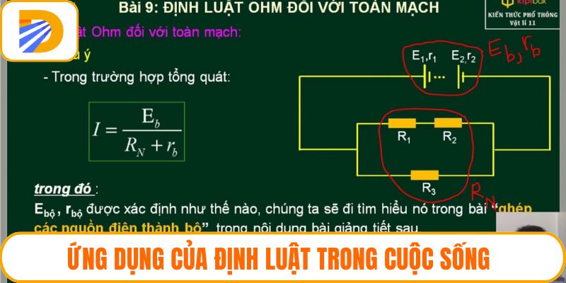 Ứng dụng của định luật trong cuộc sống thường ngày